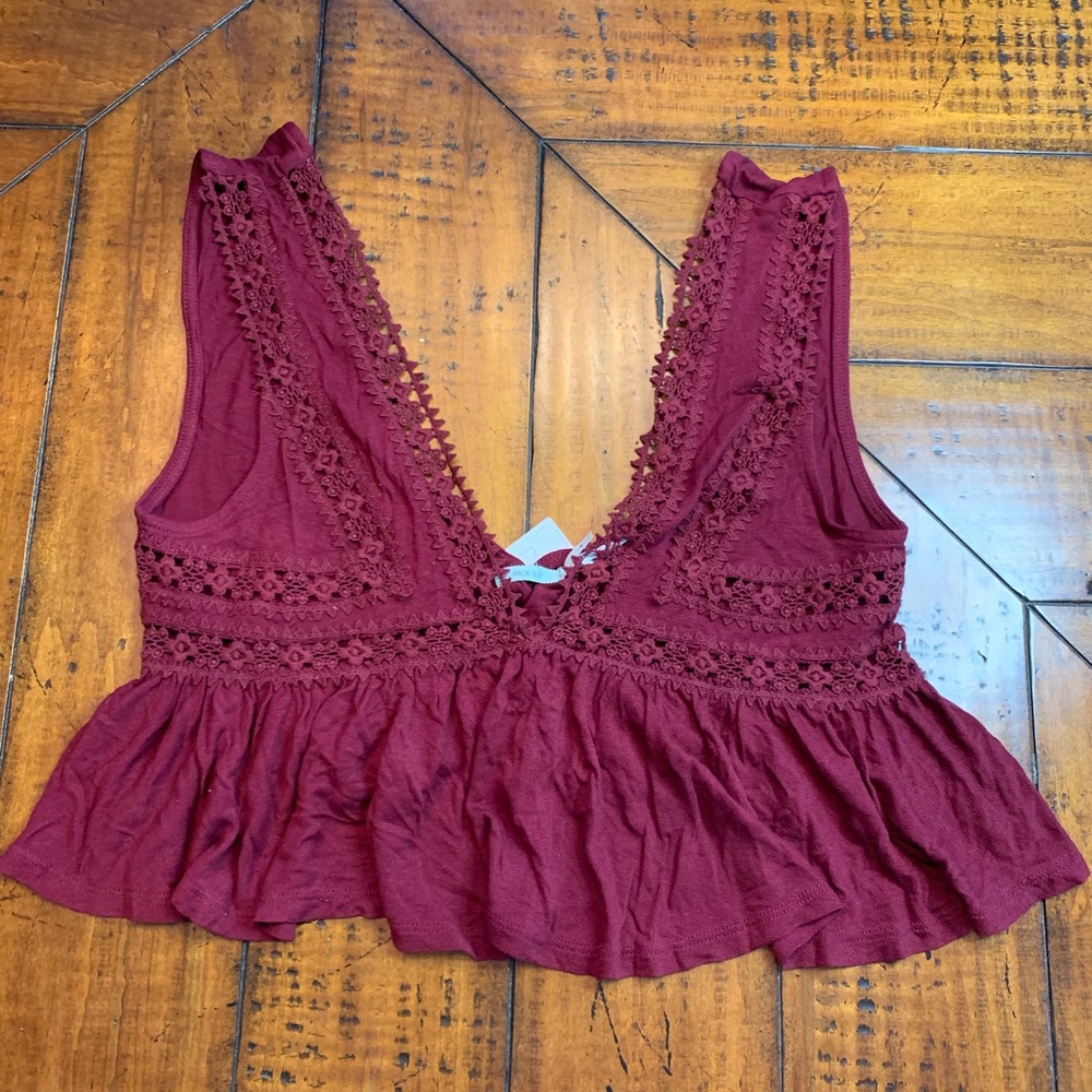 Never Worn Maroon Crop from Urban Outfitters!